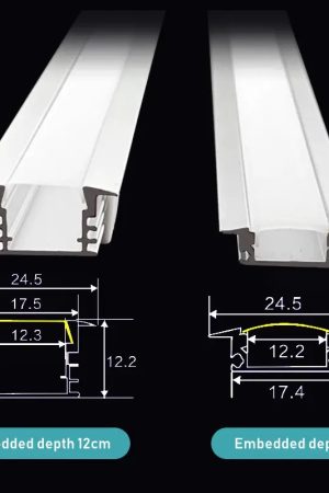 פרופיל תאורה 20X10 ממ כסוף