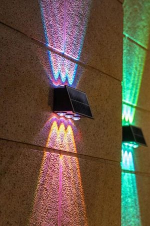 4 יחידות תאורת אפ דאון סולארי